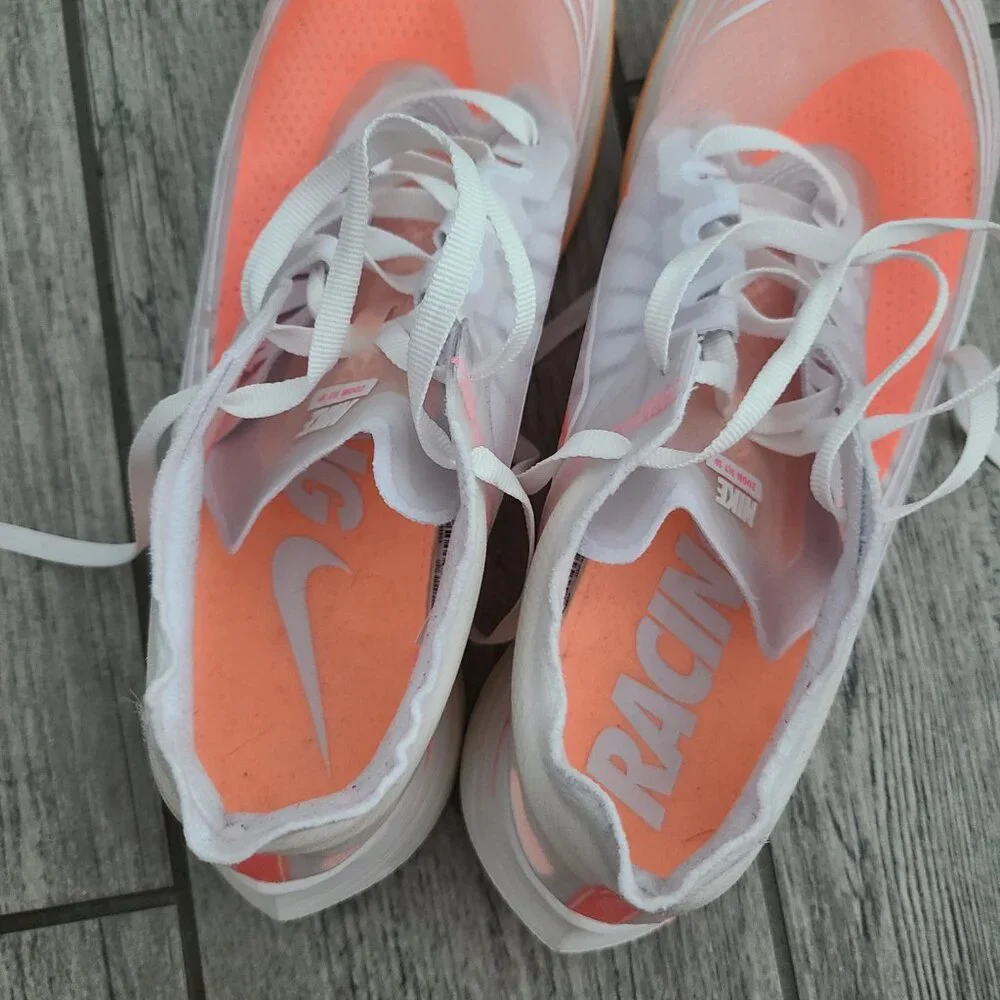 Nike React Element Women's Translucent Orange White Running Sneakers Size 8
